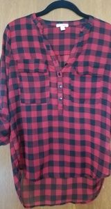Woman's plaid blouse